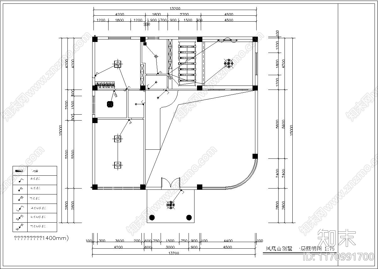 新中式中式整体家装空间cad施工图下载【ID:1170991700】