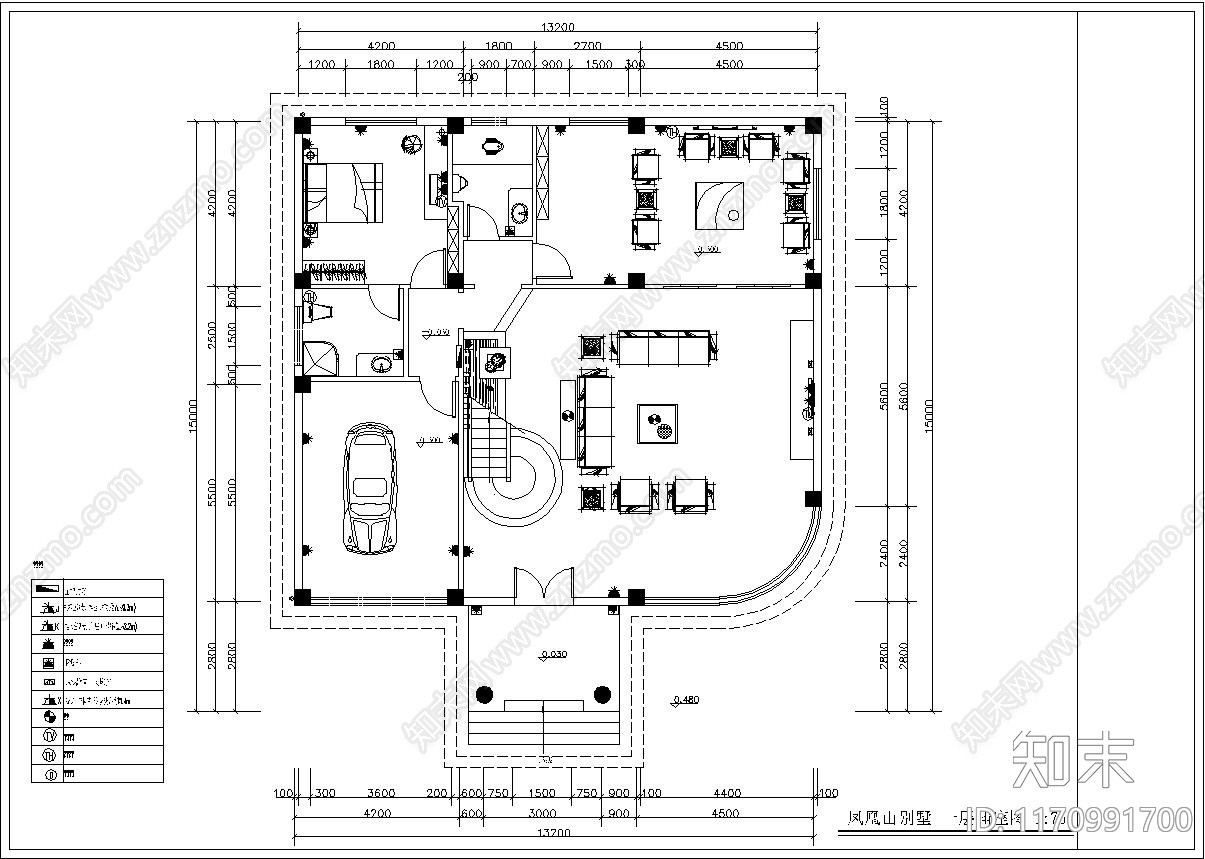 新中式中式整体家装空间cad施工图下载【ID:1170991700】