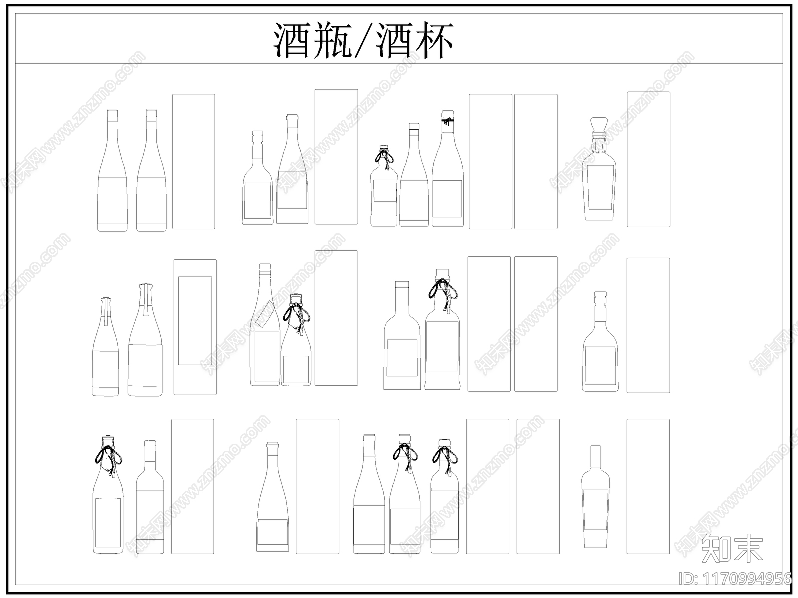 现代综合厨房卫浴设施施工图下载【ID:1170994956】