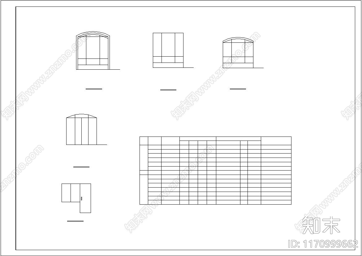 美式别墅建筑cad施工图下载【ID:1170999662】