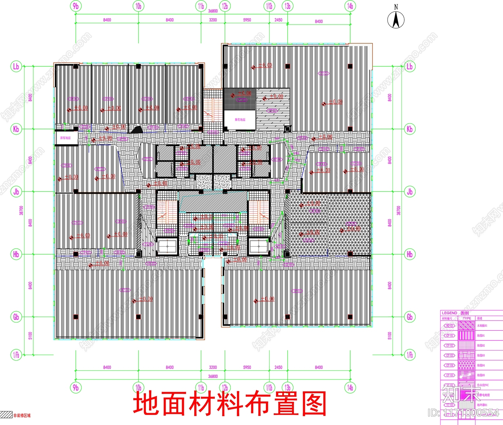 现代工装图库cad施工图下载【ID:1171000554】