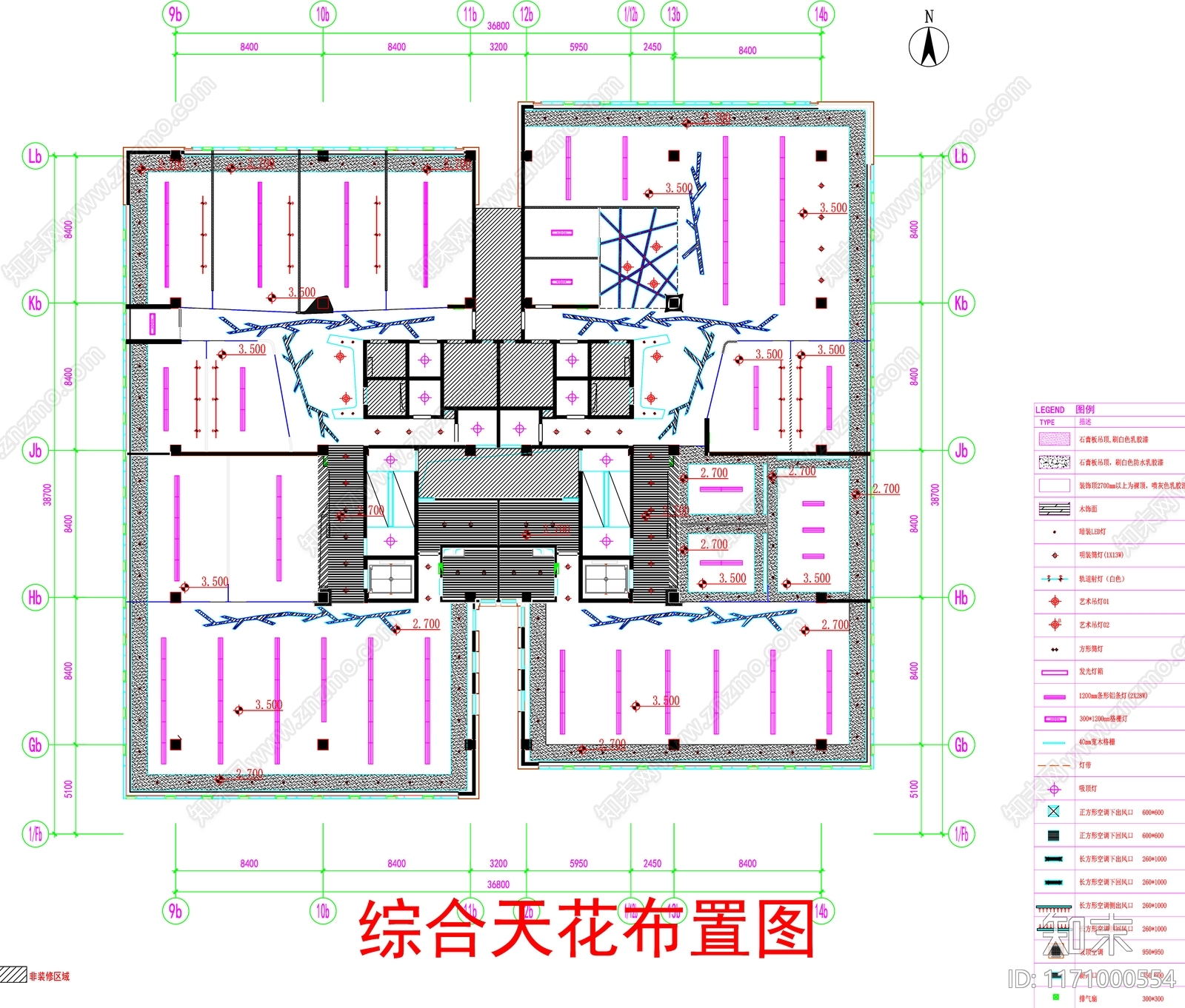 现代工装图库cad施工图下载【ID:1171000554】