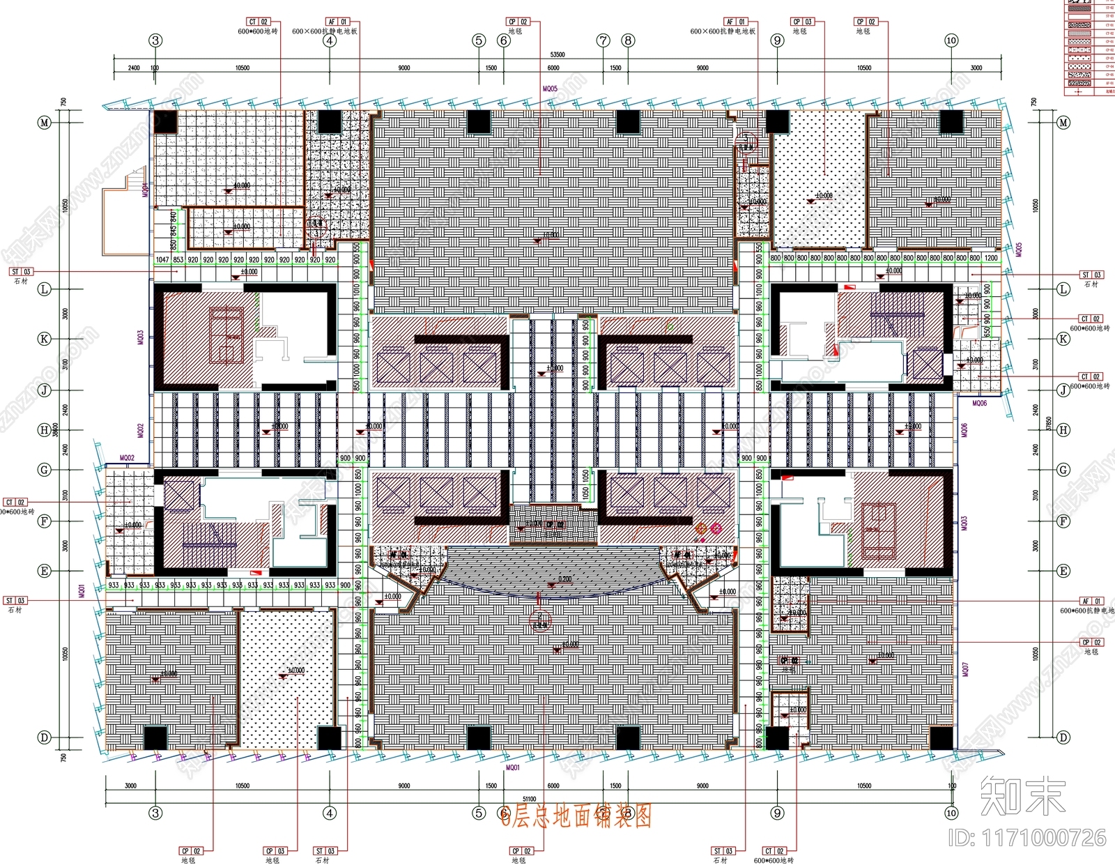 现代工装图库cad施工图下载【ID:1171000726】