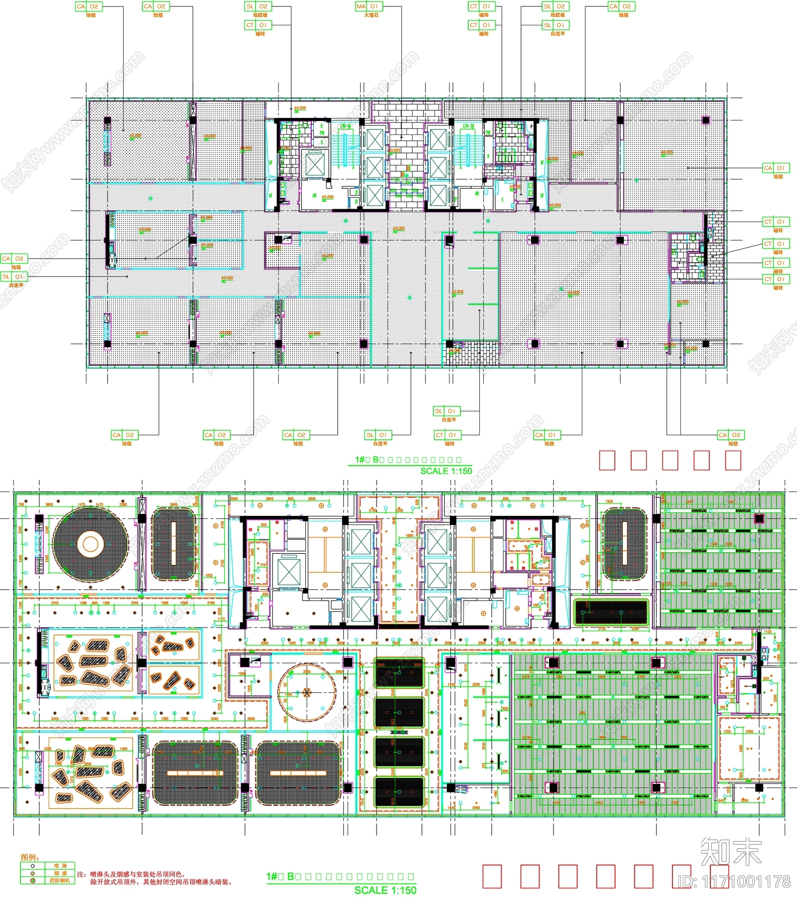 现代工装图库cad施工图下载【ID:1171001178】
