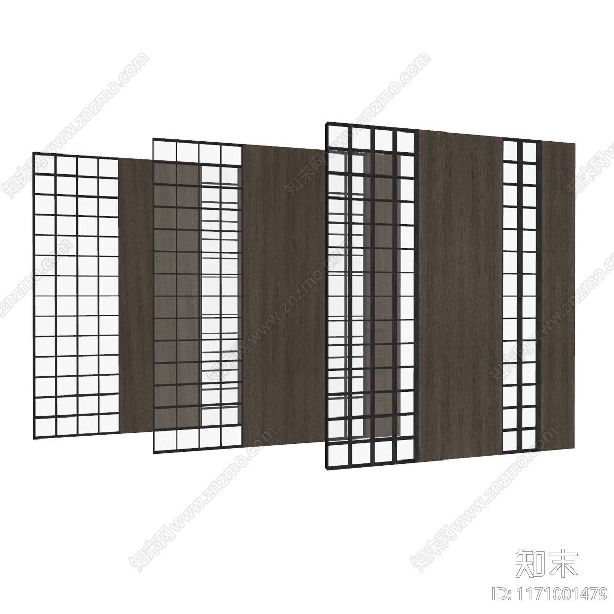 现代隔断SU模型下载【ID:1171001479】