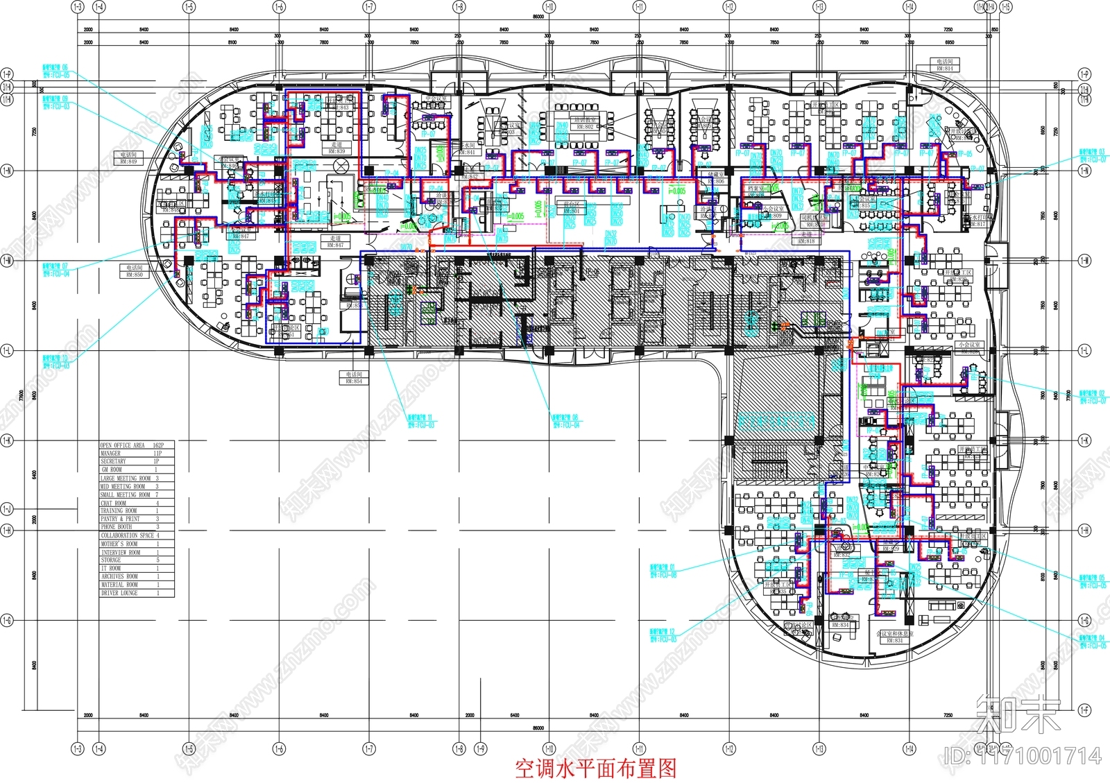 现代工装图库cad施工图下载【ID:1171001714】