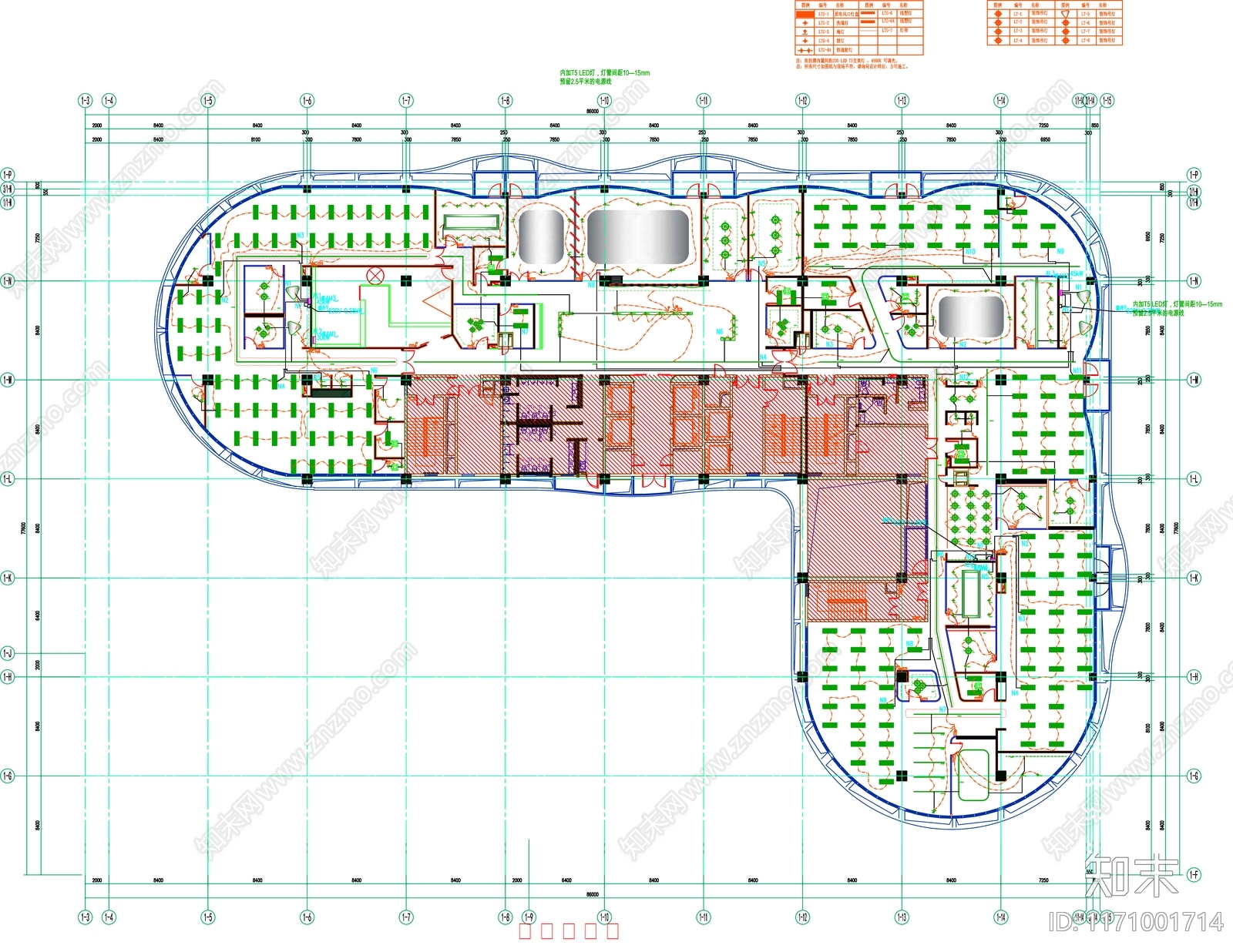 现代工装图库cad施工图下载【ID:1171001714】