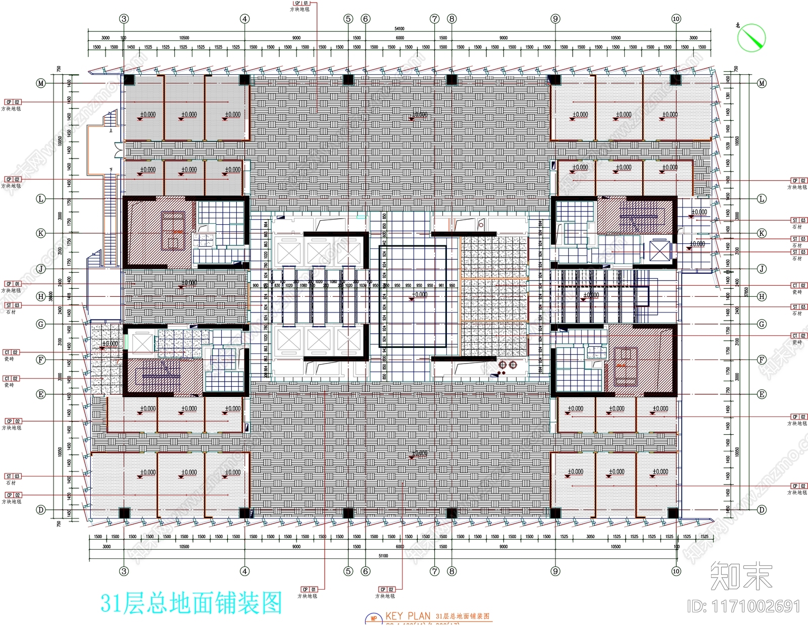 现代工装图库cad施工图下载【ID:1171002691】