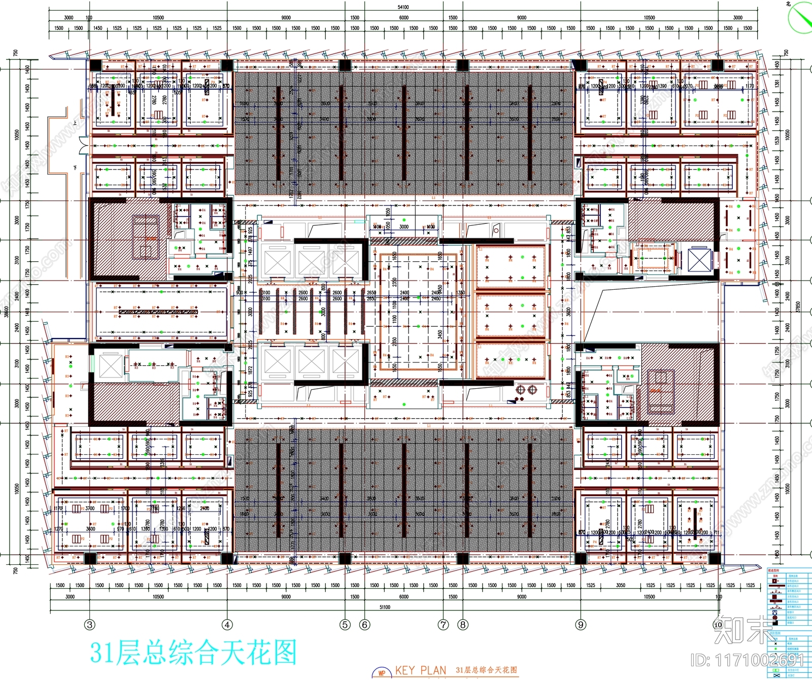 现代工装图库cad施工图下载【ID:1171002691】