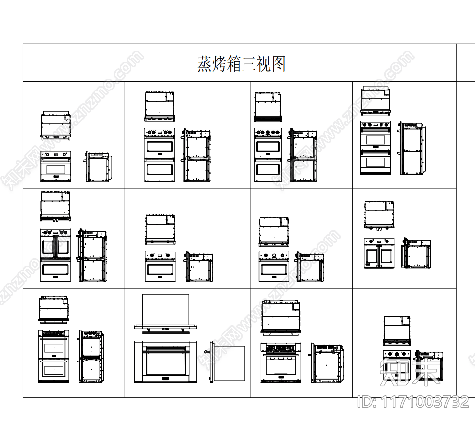 现代复古电器施工图下载【ID:1171003732】