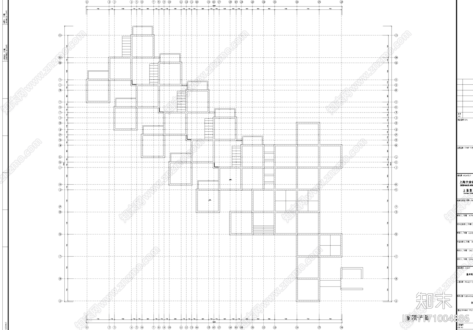 现代幼儿园建筑cad施工图下载【ID:1171004886】