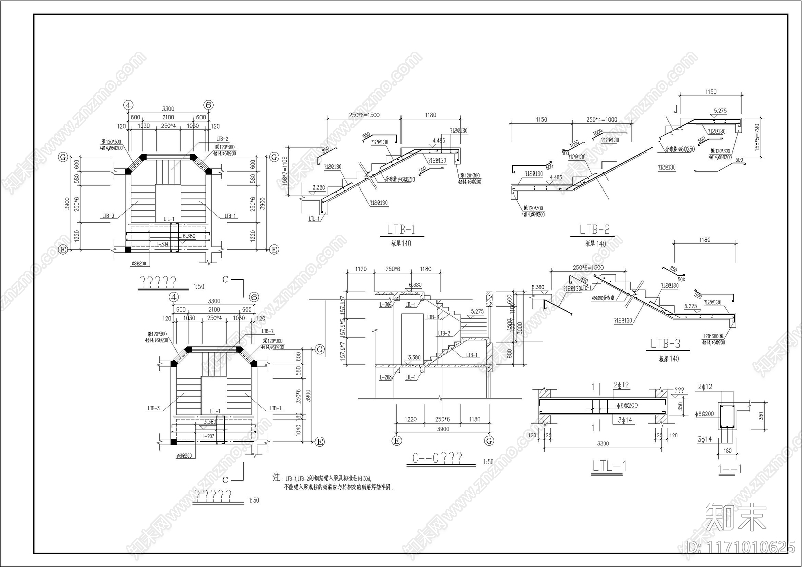 欧式简欧别墅建筑cad施工图下载【ID:1171010625】