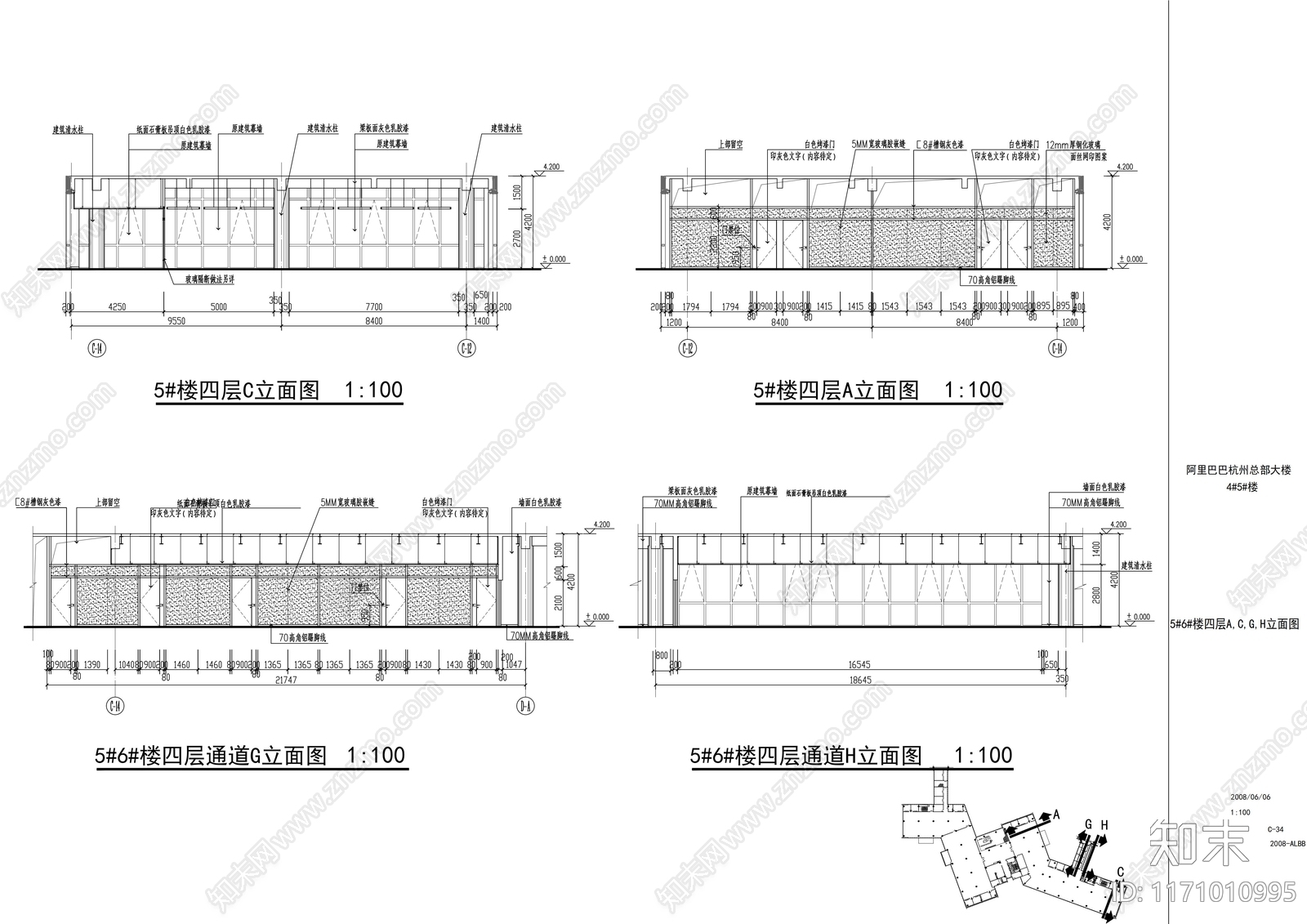 现代整体办公空间cad施工图下载【ID:1171010995】