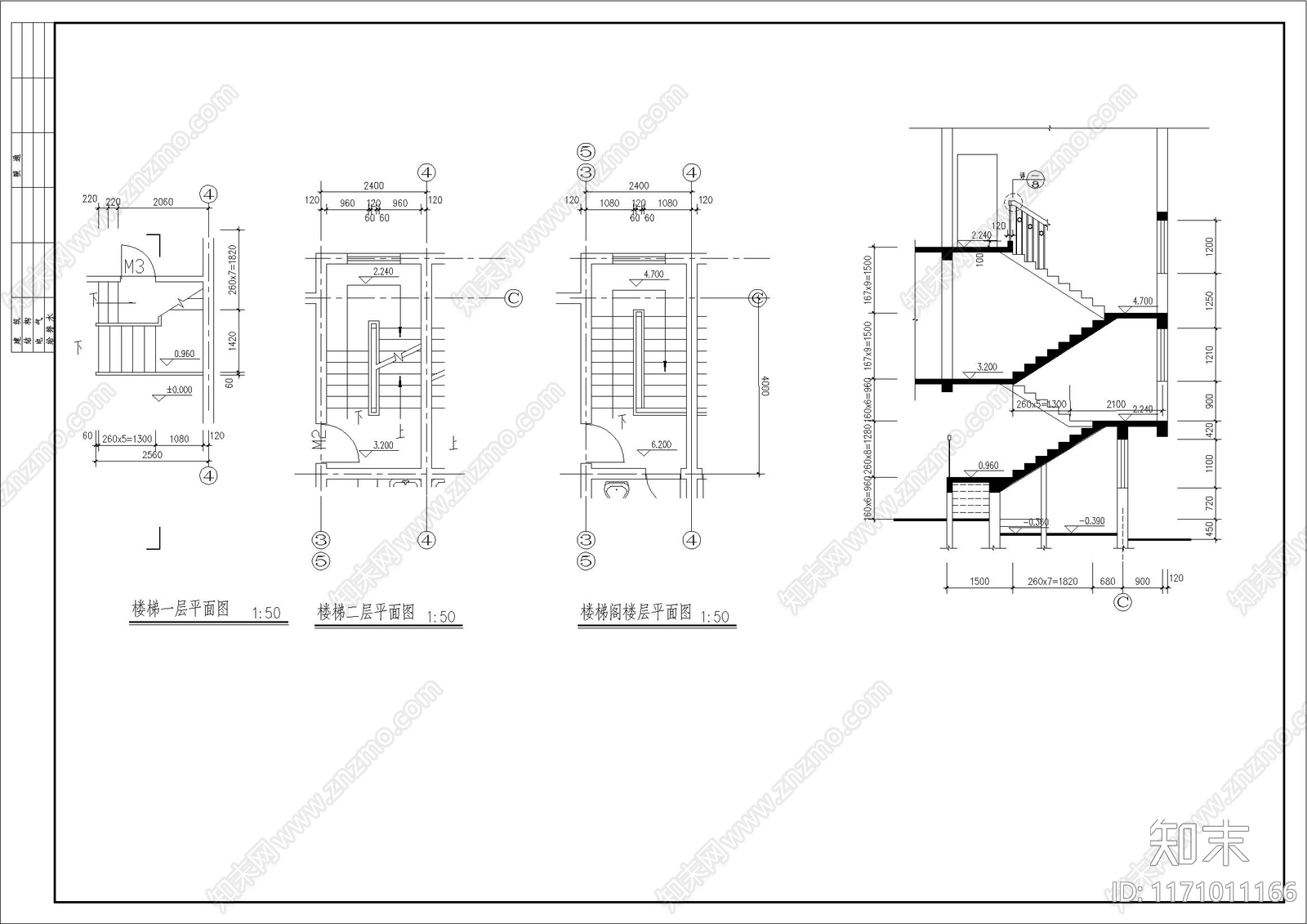 欧式简欧别墅建筑cad施工图下载【ID:1171011166】