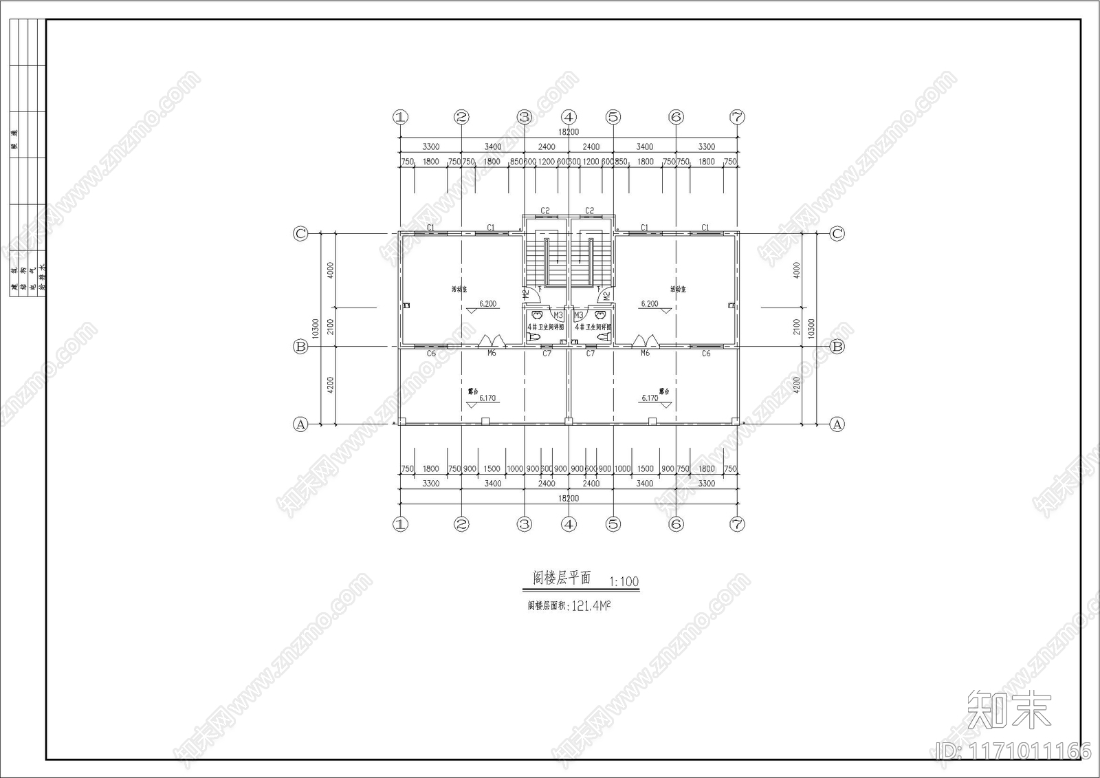 欧式简欧别墅建筑cad施工图下载【ID:1171011166】