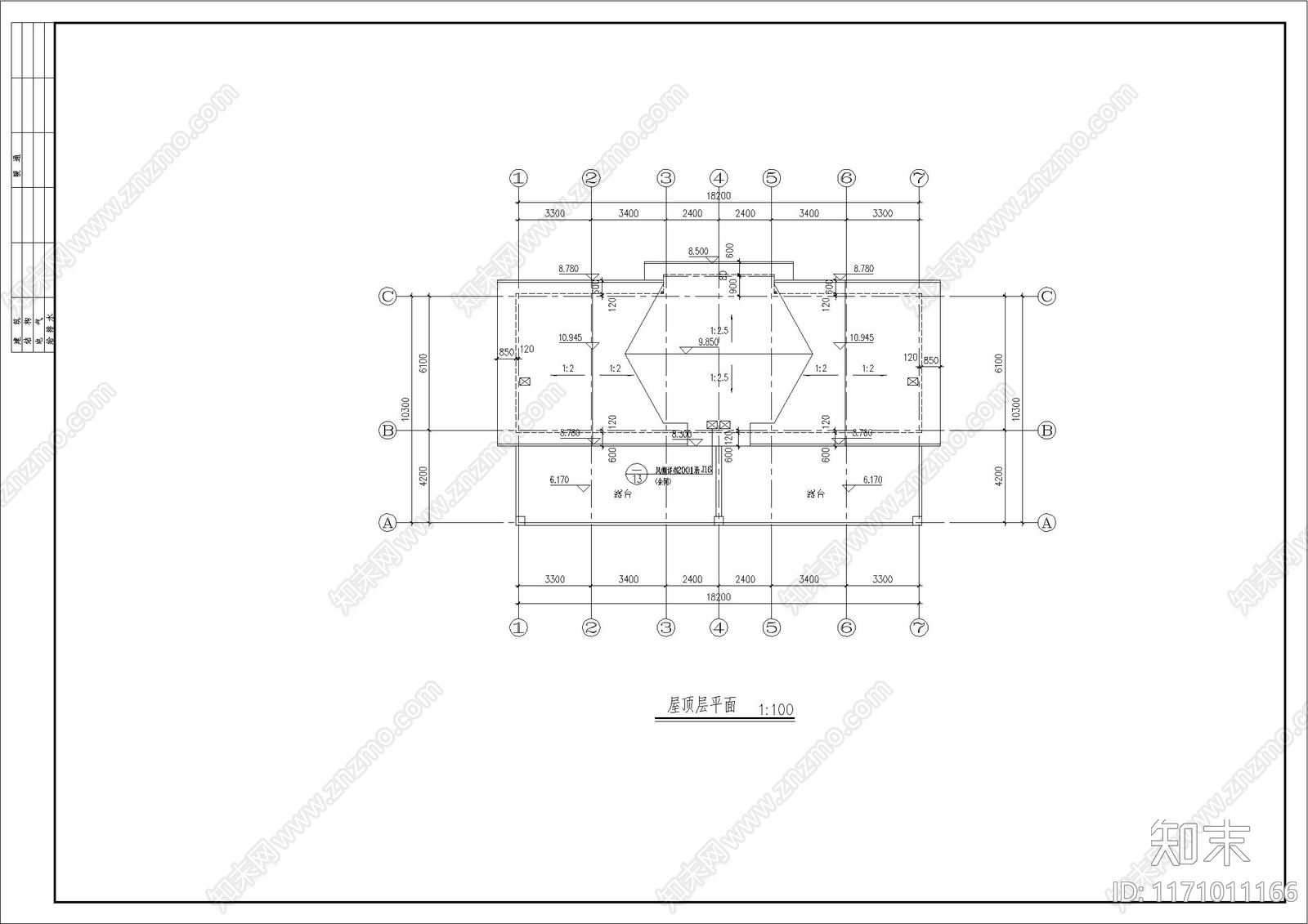 欧式简欧别墅建筑cad施工图下载【ID:1171011166】