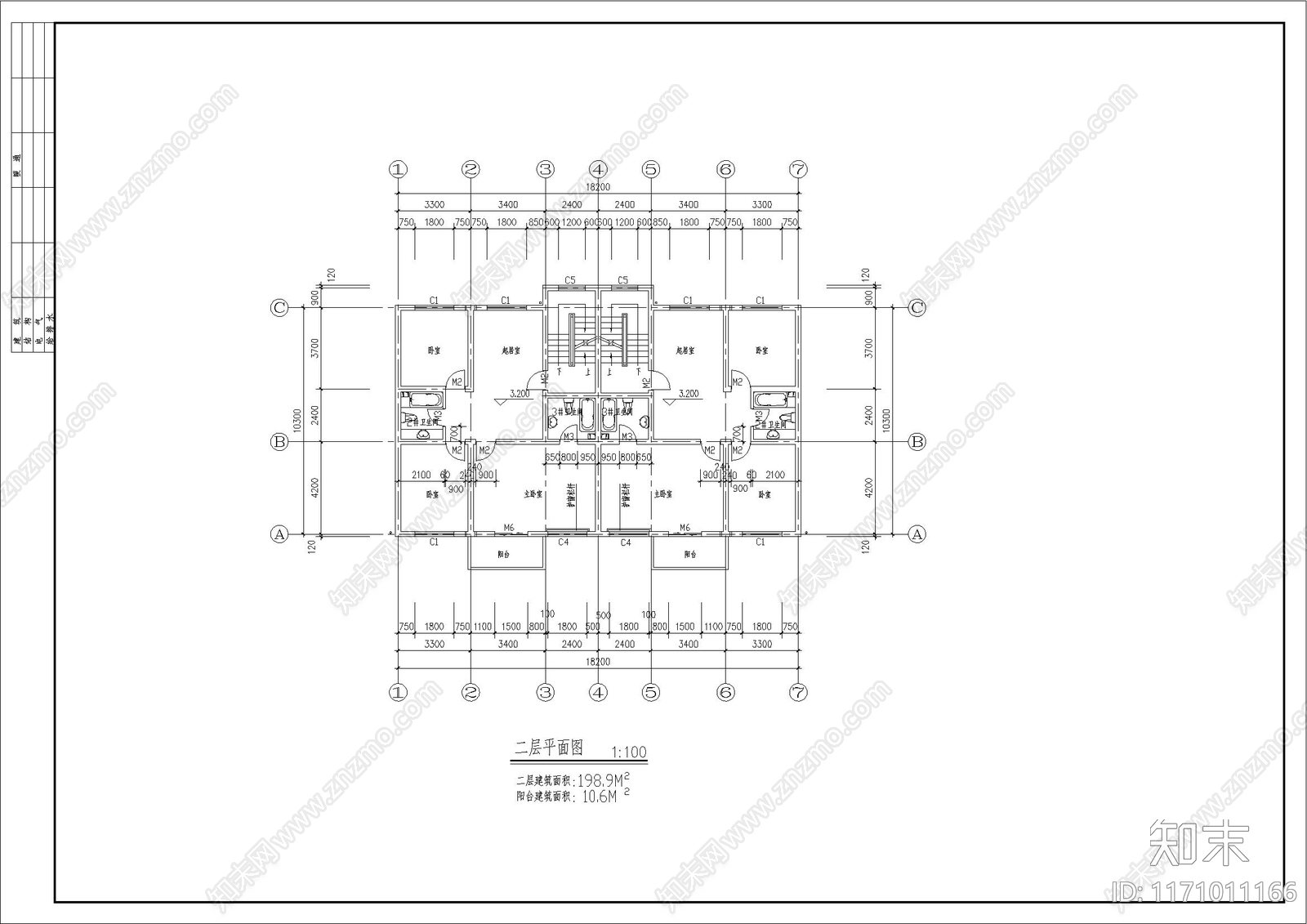 欧式简欧别墅建筑cad施工图下载【ID:1171011166】