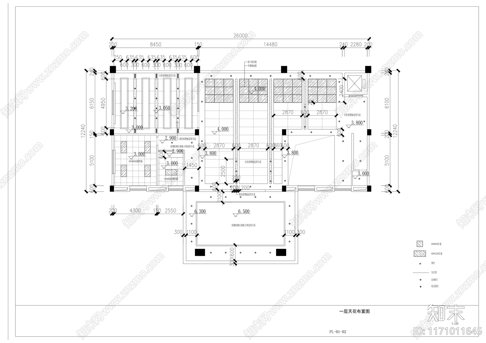 现代整体办公空间cad施工图下载【ID:1171011645】