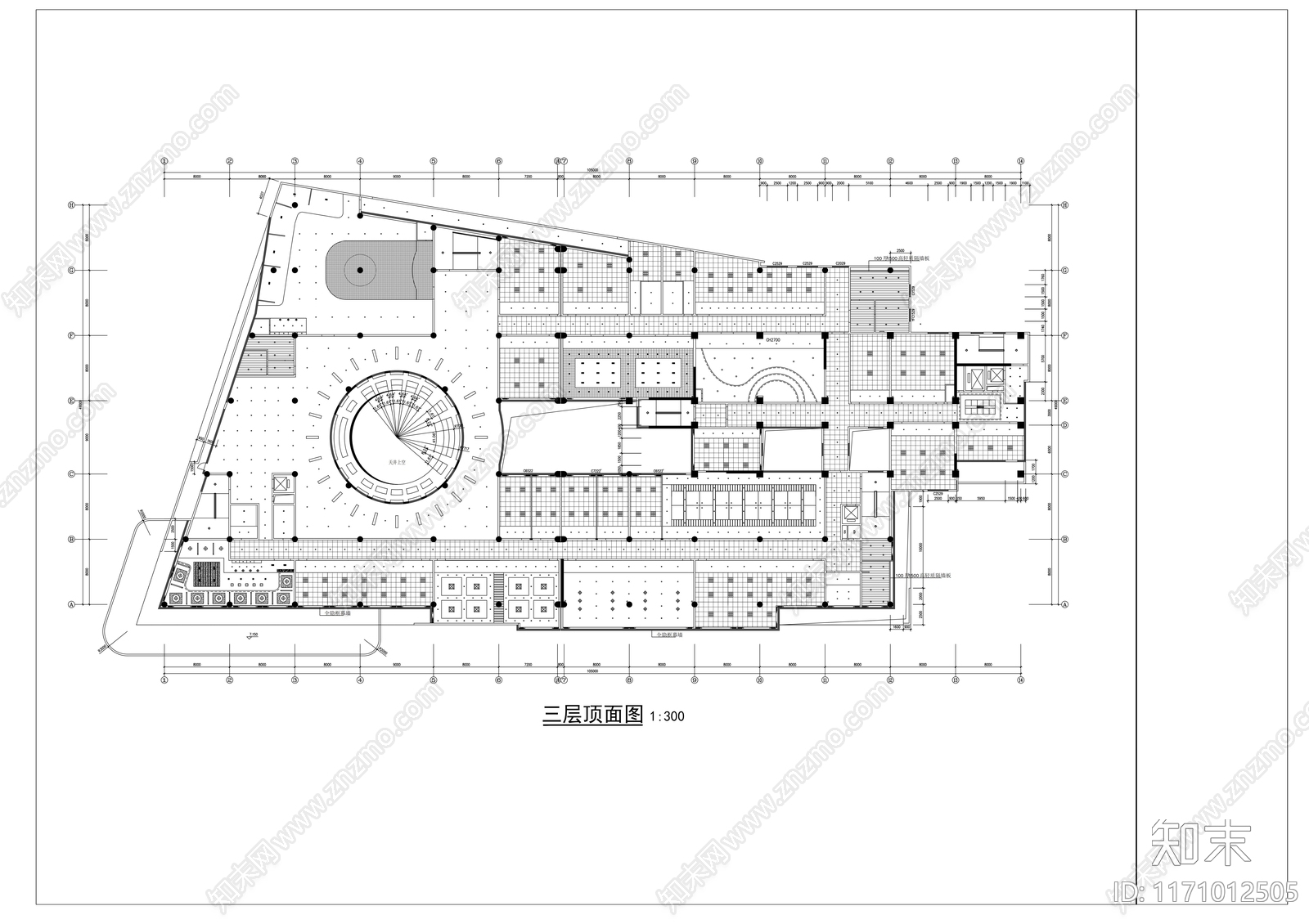 现代整体办公空间cad施工图下载【ID:1171012505】