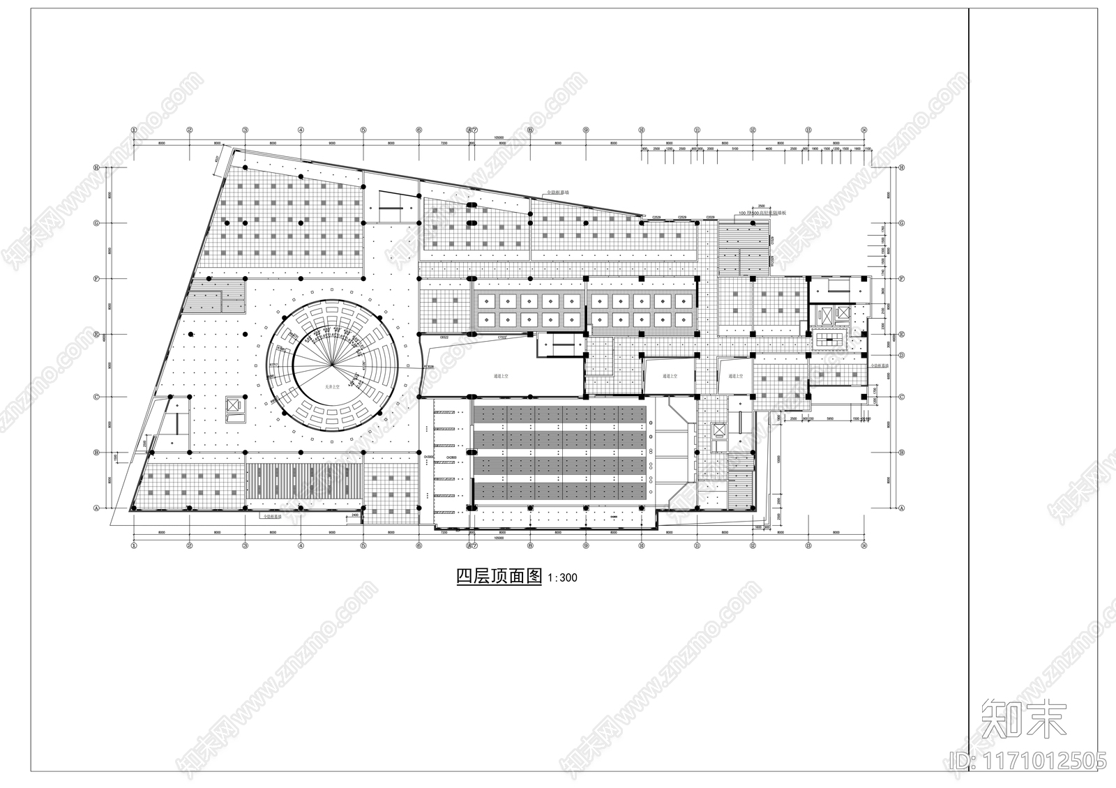 现代整体办公空间cad施工图下载【ID:1171012505】