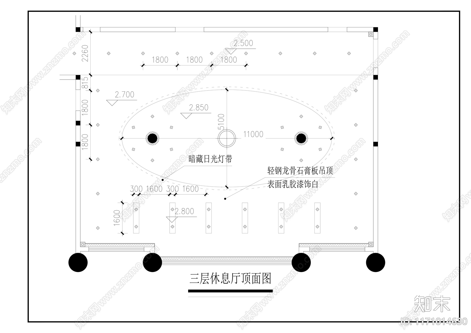 现代整体办公空间cad施工图下载【ID:1171014630】