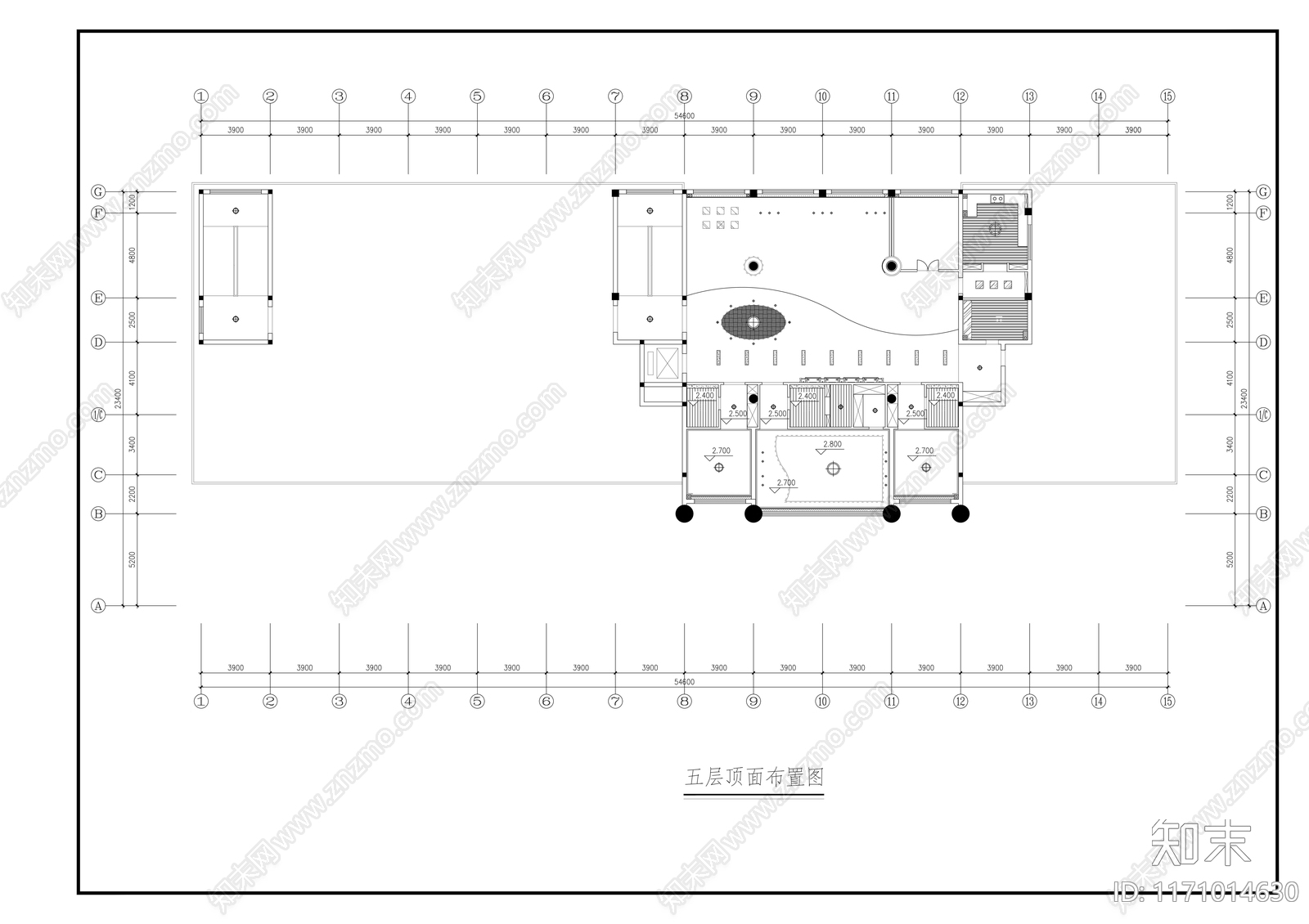 现代整体办公空间cad施工图下载【ID:1171014630】