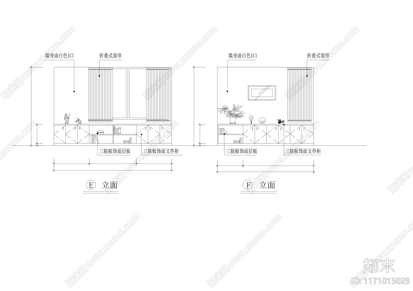 现代整体办公空间cad施工图下载【ID:1171015029】