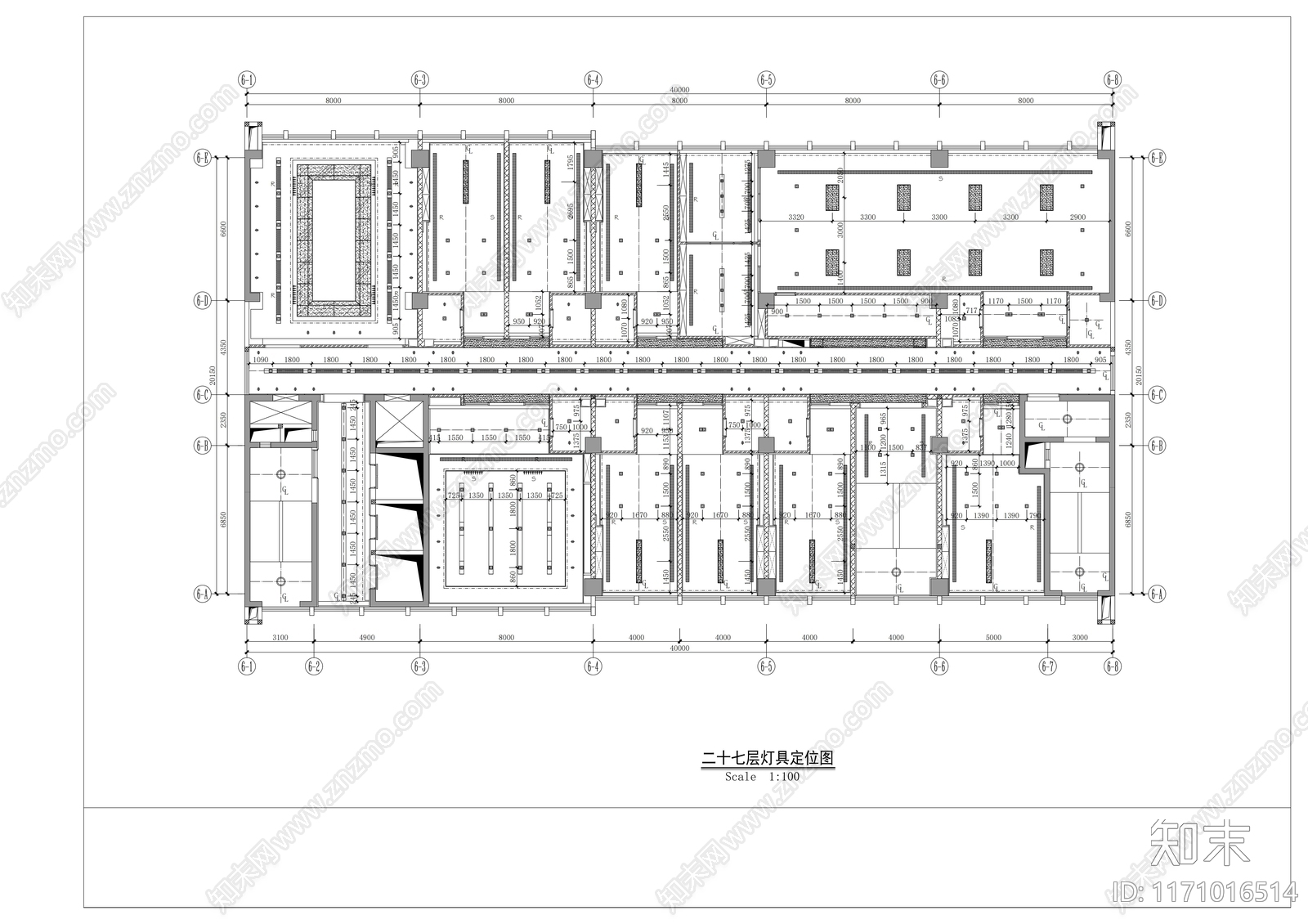 现代整体办公空间cad施工图下载【ID:1171016514】