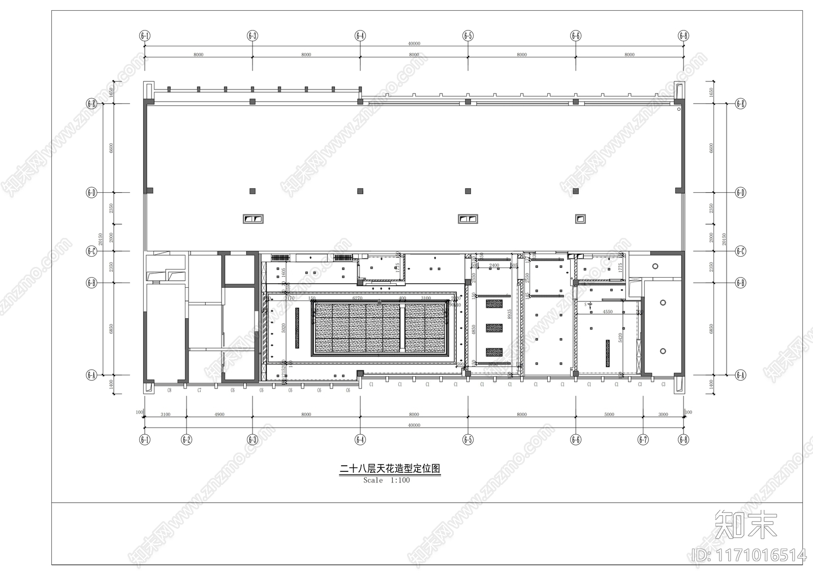 现代整体办公空间cad施工图下载【ID:1171016514】