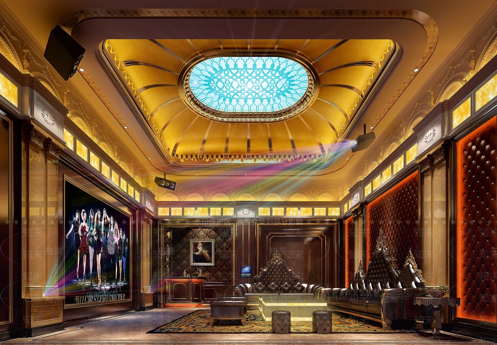 欧式KTV3D模型下载【ID:1171018758】