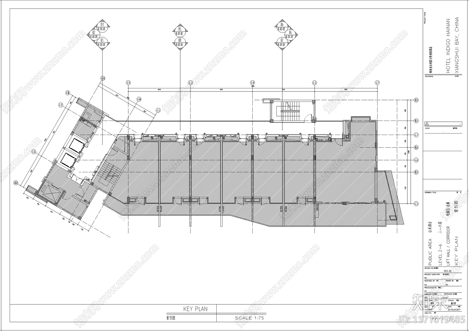现代酒店施工图下载【ID:1171019485】