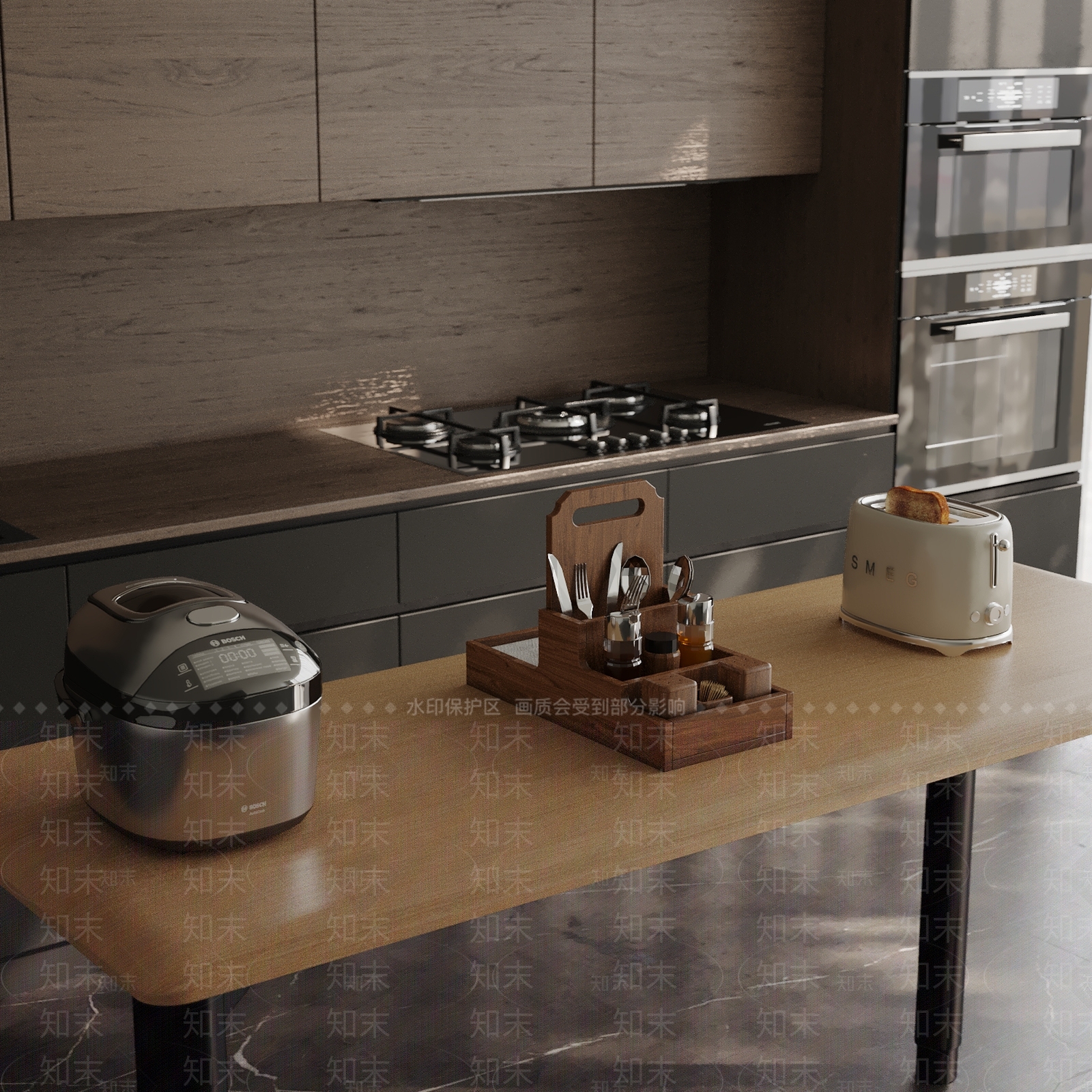 厨房用品3D模型下载【ID:1171049356】