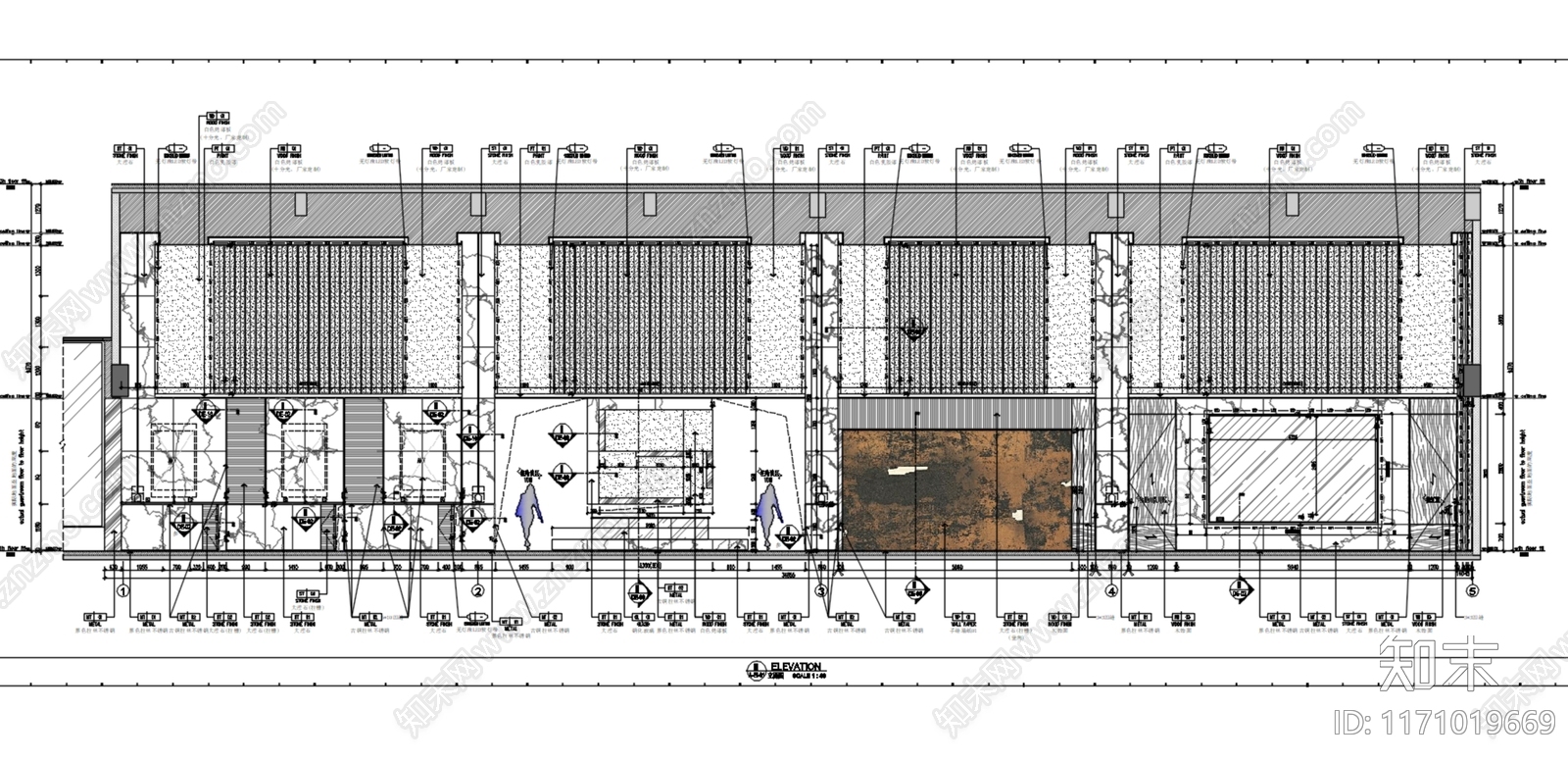 现代售楼处cad施工图下载【ID:1171019669】