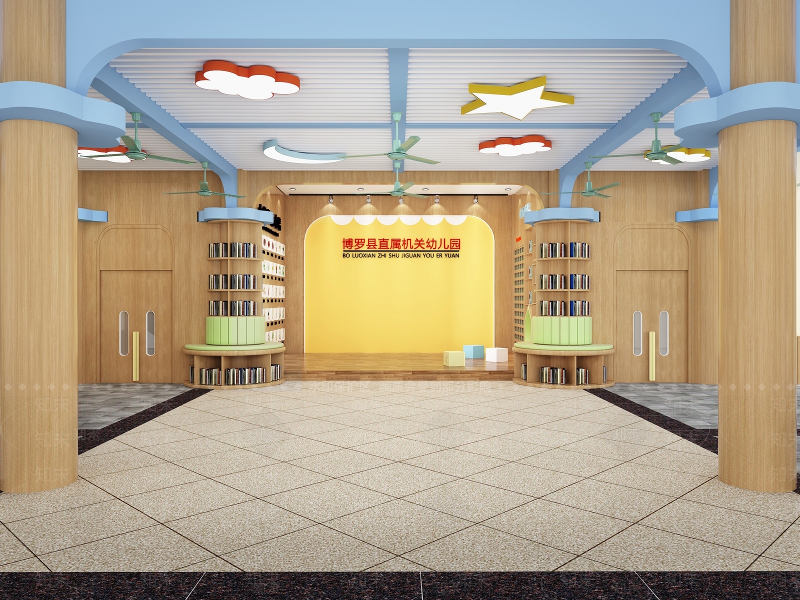 现代幼儿园3D模型下载【ID:1171027209】
