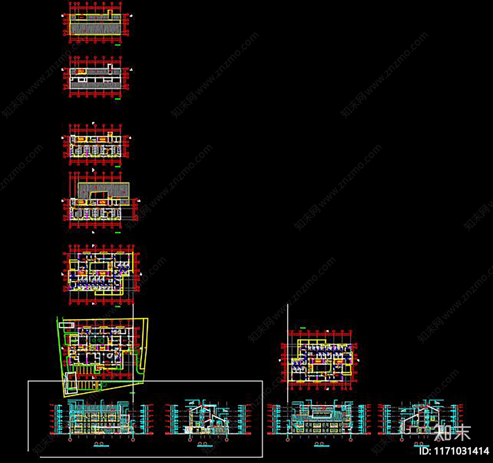 现代其他商业建筑cad施工图下载【ID:1171031414】