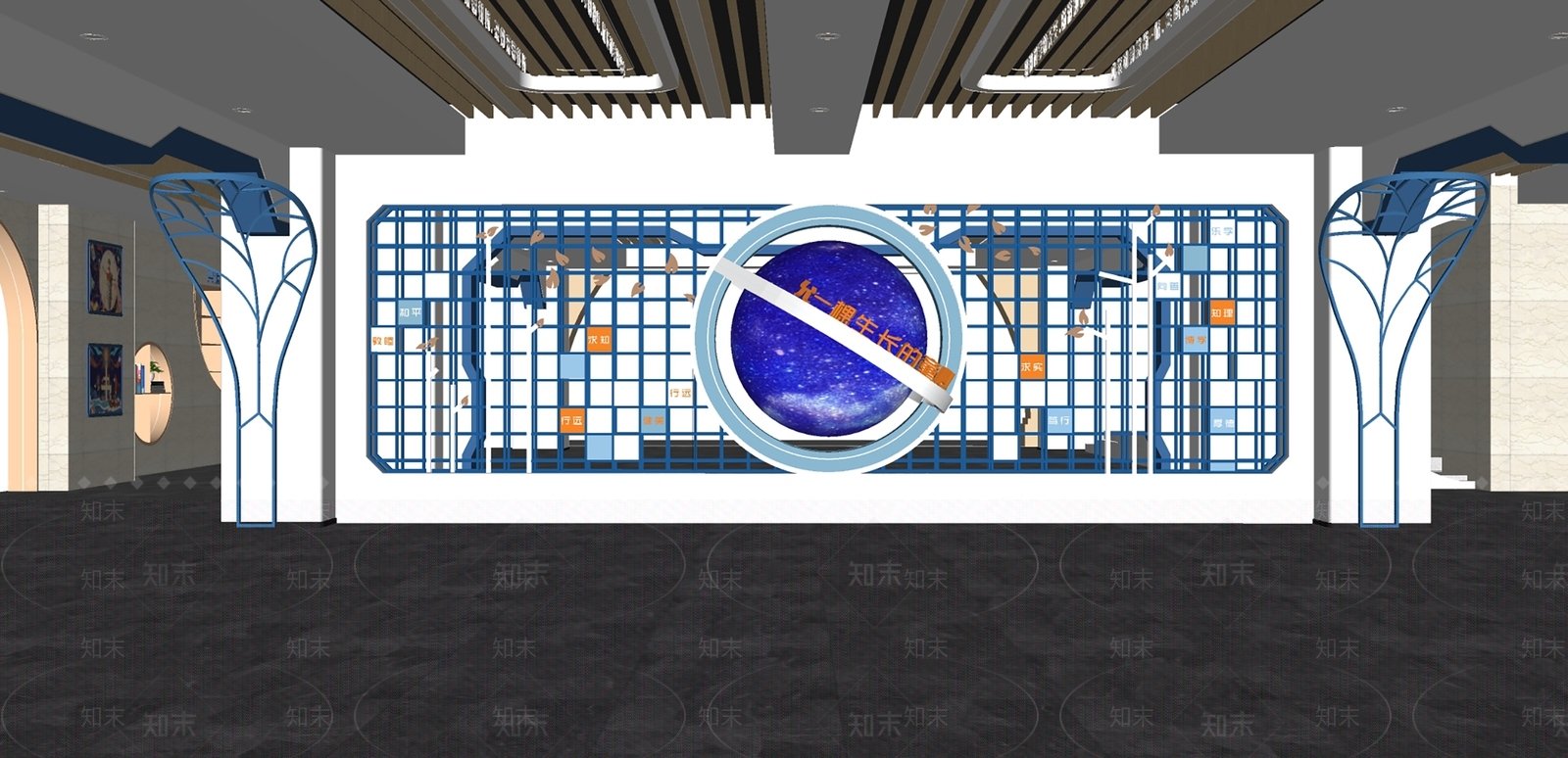 现代其他学校空间SU模型下载【ID:1171036618】