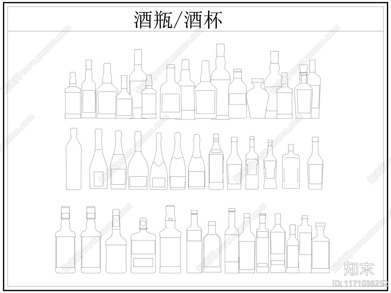 现代综合厨房卫浴设施施工图下载【ID:1171038252】