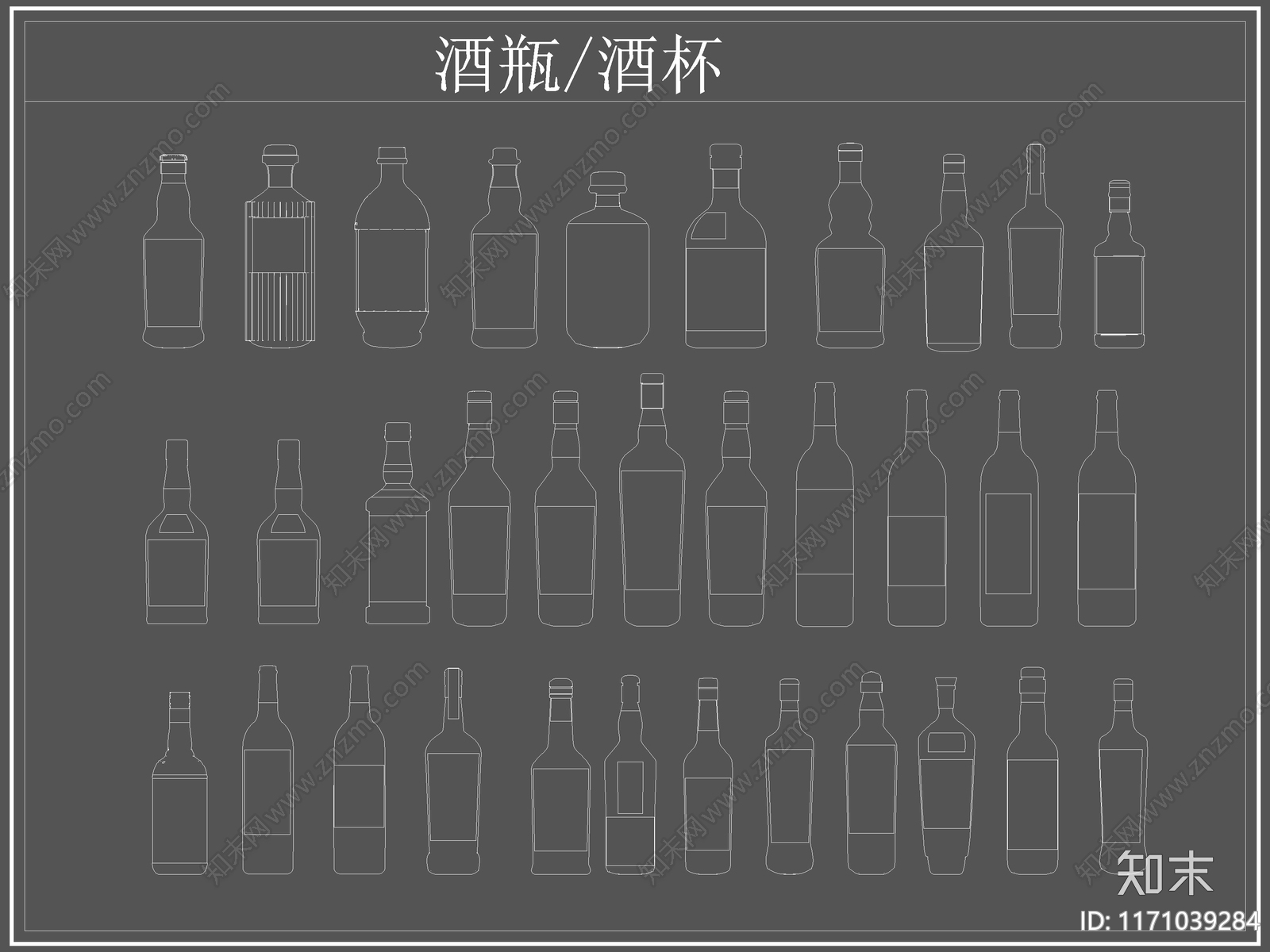 现代厨房设施cad施工图下载【ID:1171039284】