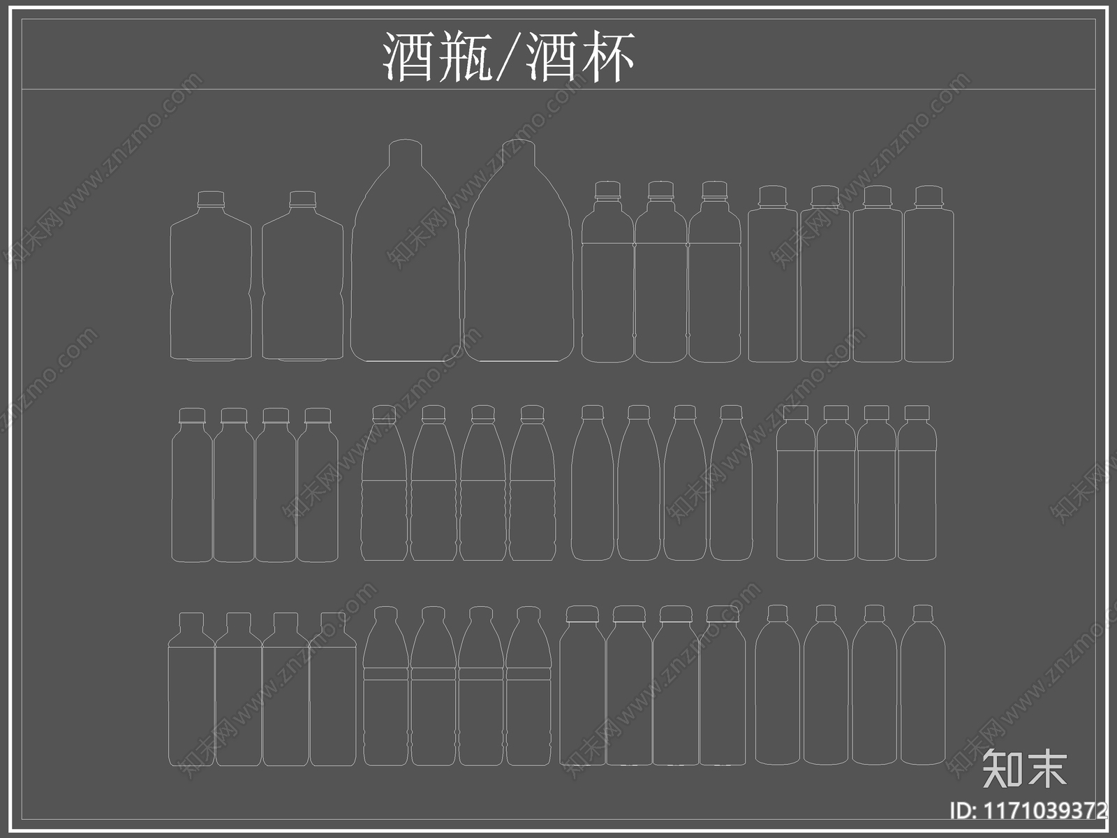 现代厨房设施cad施工图下载【ID:1171039372】