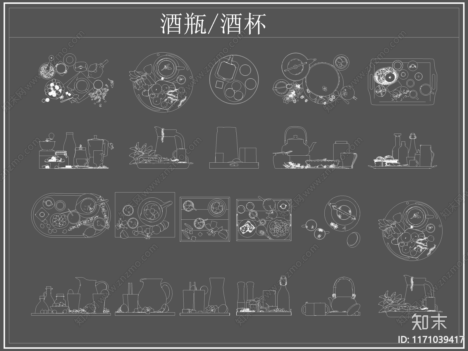 现代厨房设施cad施工图下载【ID:1171039417】