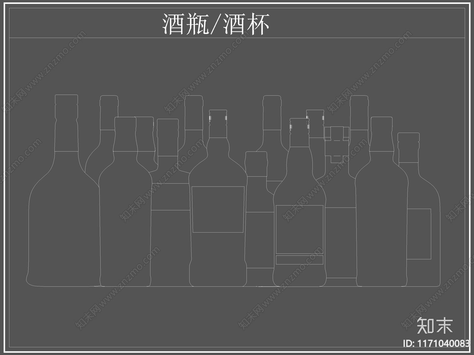现代厨房设施cad施工图下载【ID:1171040083】