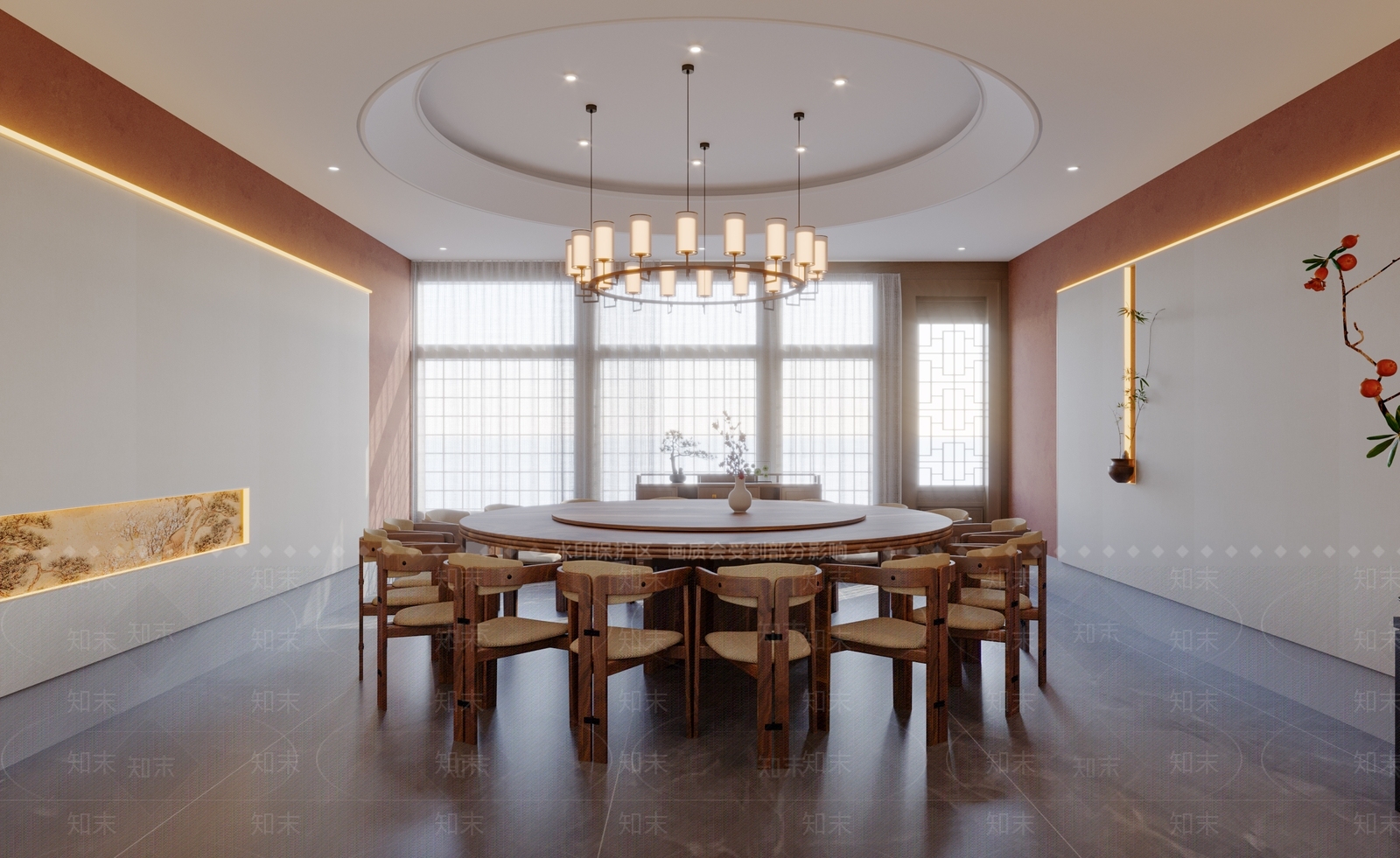 新中式包厢3D模型下载【ID:1171042294】