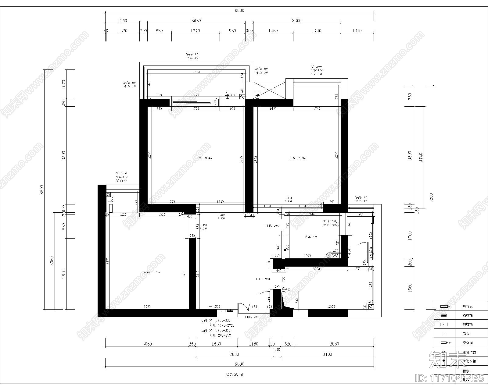 欧式公寓施工图下载【ID:1171041435】