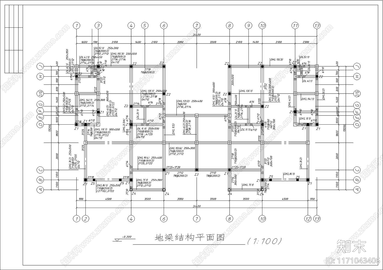 欧式简欧别墅建筑cad施工图下载【ID:1171043406】