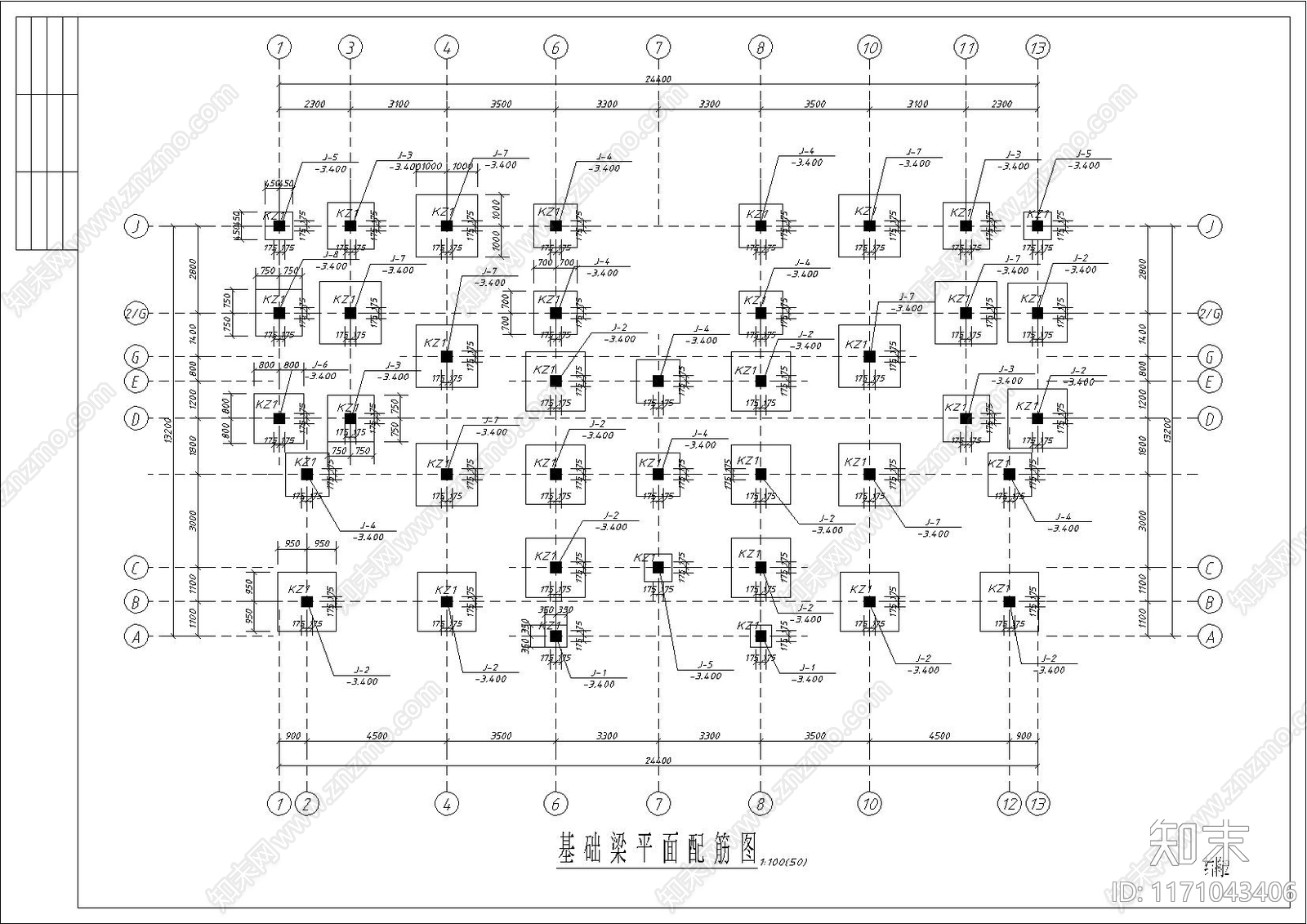 欧式简欧别墅建筑cad施工图下载【ID:1171043406】