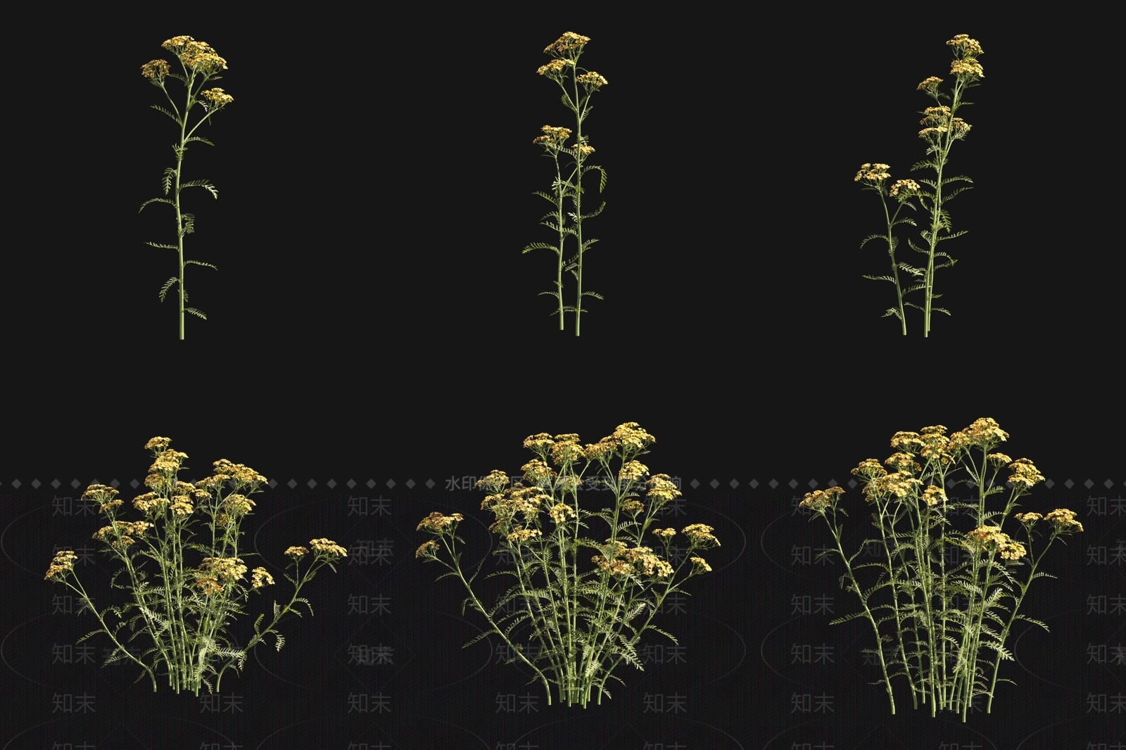 花草组合3D模型下载【ID:1171047512】