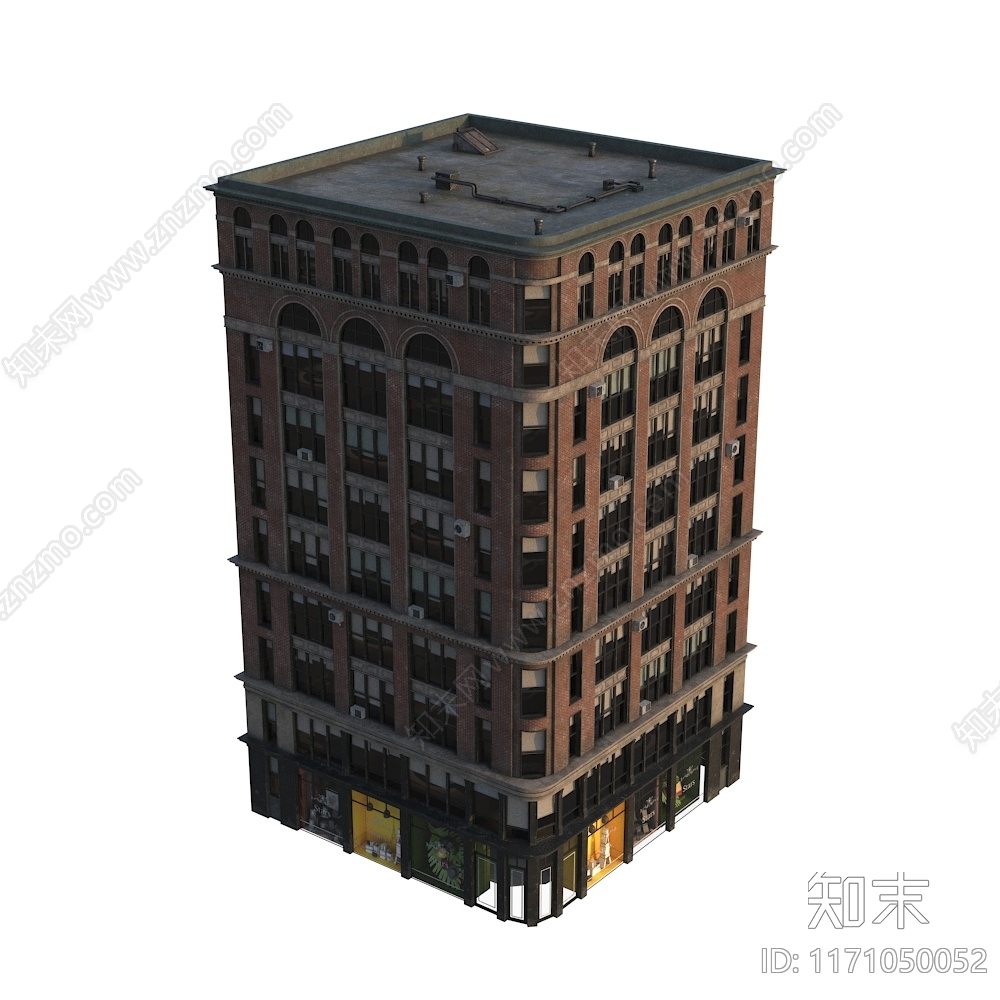 美式欧式其他商业建筑3D模型下载【ID:1171050052】