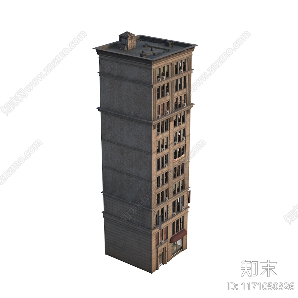 美式欧式其他商业建筑3D模型下载【ID:1171050326】