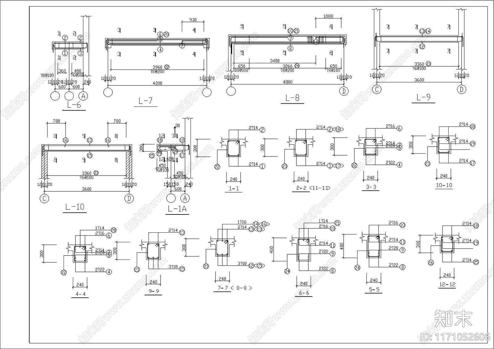 欧式别墅建筑cad施工图下载【ID:1171052606】