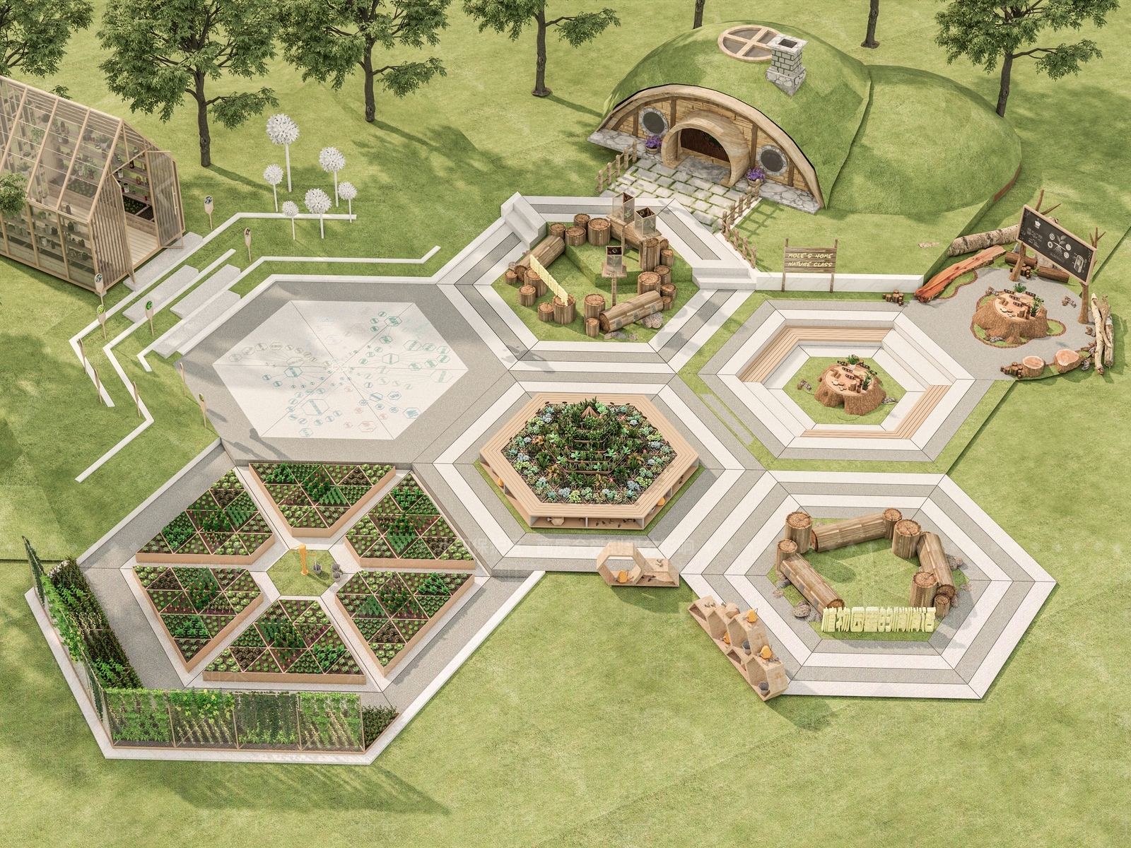 现代景观公园SU模型下载【ID:1171058110】